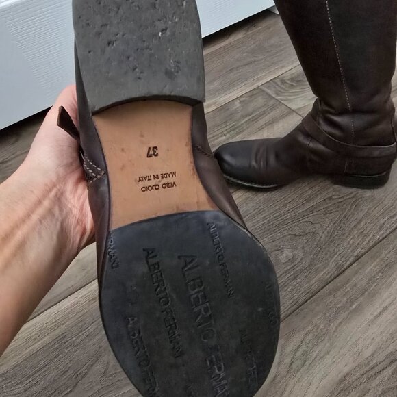 Alberto Fermani Boots Size 37 Dark Brown - Picture 3 of 4